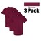 Gildan Adult Heavy Cotton T-Shirt 3 Pack, Maroon for DIY Craft Project